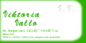 viktoria vallo business card